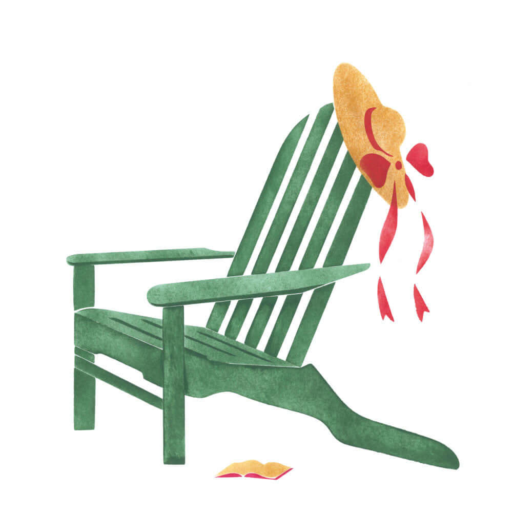 Adirondack Chair Stencils for Walls and Wall Art