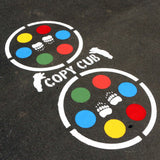 Copy Cat Game Playground Stencil