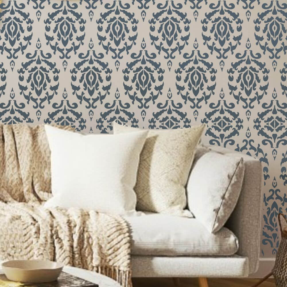Global Damask | Allover Wall Stencil