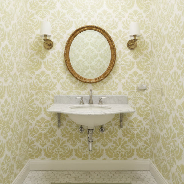 Damask Allover Pattern Stencil for Walls & Furniture | Designer Stencils