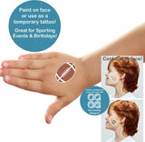 How to Use Football Face Painting Stencil Set