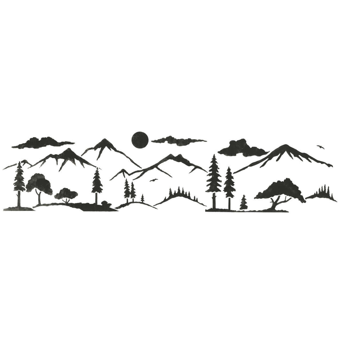 free-printable-mountain-peaks-shaped-writing-templates