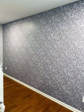 Rebecca Floral Allover Wall Stencil - Room Setting