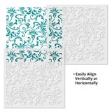 Rebecca Floral Allover Wall Stencil - Repeat