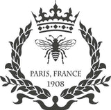 Paris Bee Wreath Wall Stencil