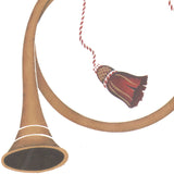 Hunt Horn Wall Stencil by DeeSigns