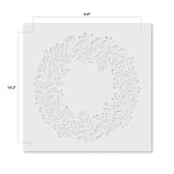 Holiday Wreath (10 mil plastic) SKU #FS122 Sizing
