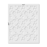 Grapevine Allover Wall Stencil - Dimensions