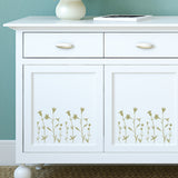 Vintage Floral Wall Stencil On Draw