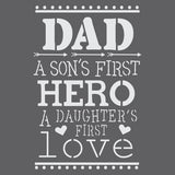 First Hero, First Love Wall Stencil