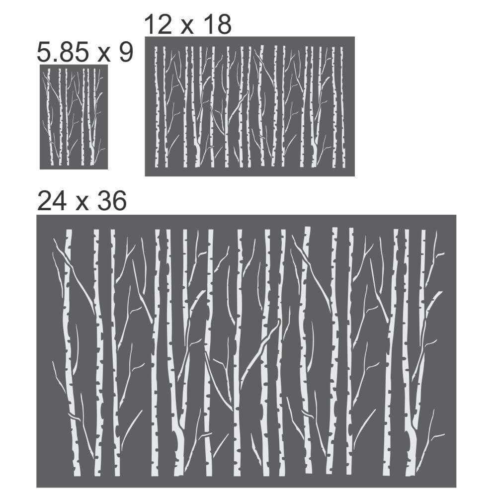 birch-forest-stencils-for-windows-and-glass