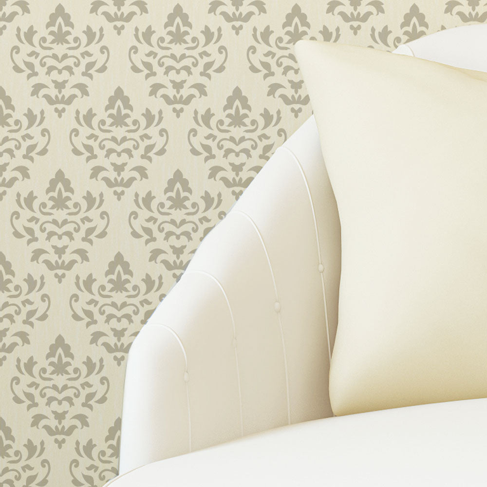 Palermo Damask Allover Wall Stencil | Designer Stencils