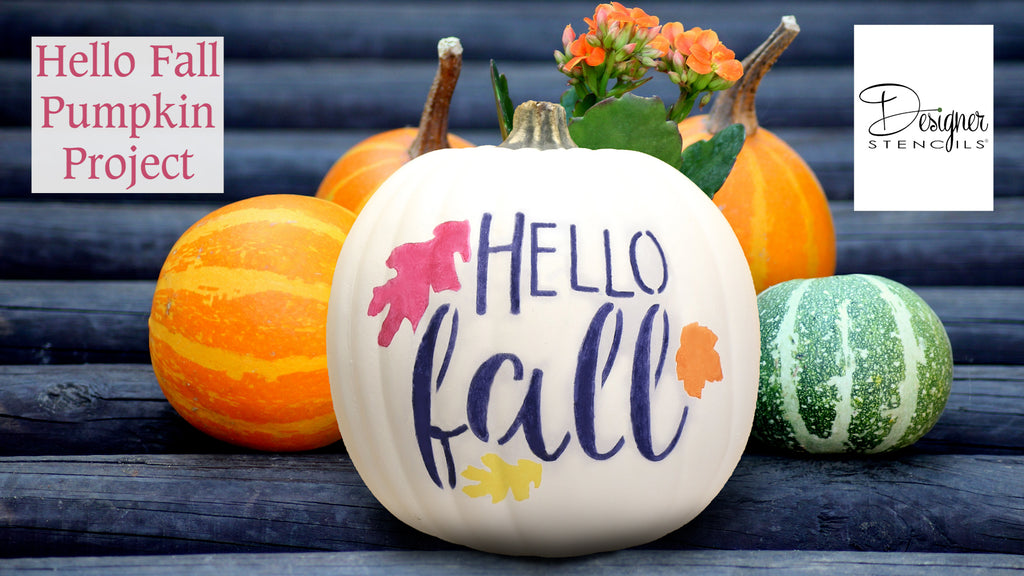 How to Stencil a Pumpkin | Hello Fall Pumpkin Project
