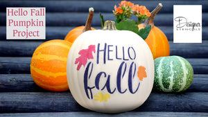 How to Stencil a Pumpkin | Hello Fall Pumpkin Project