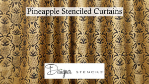 How to Stencil Curtains: Stenciling On Fabric | Designer Stencils