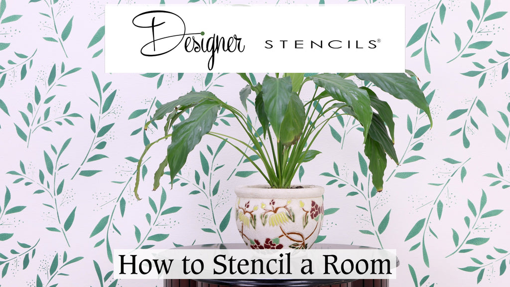 How to Stencil a Room from Ceiling to Floor