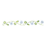 Small Floral Wall Stencil Border