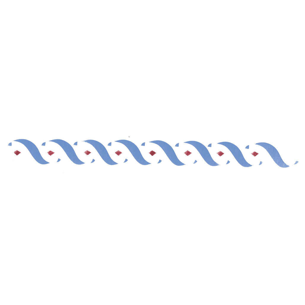Colonial 'S' Curve Wall Stencil
