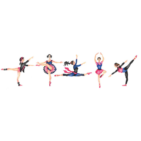 Ballet Dancers Wall Stencil