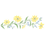 Daisy Border Wall Stencil