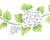 Mini Hydrangea Wall Stencil Border