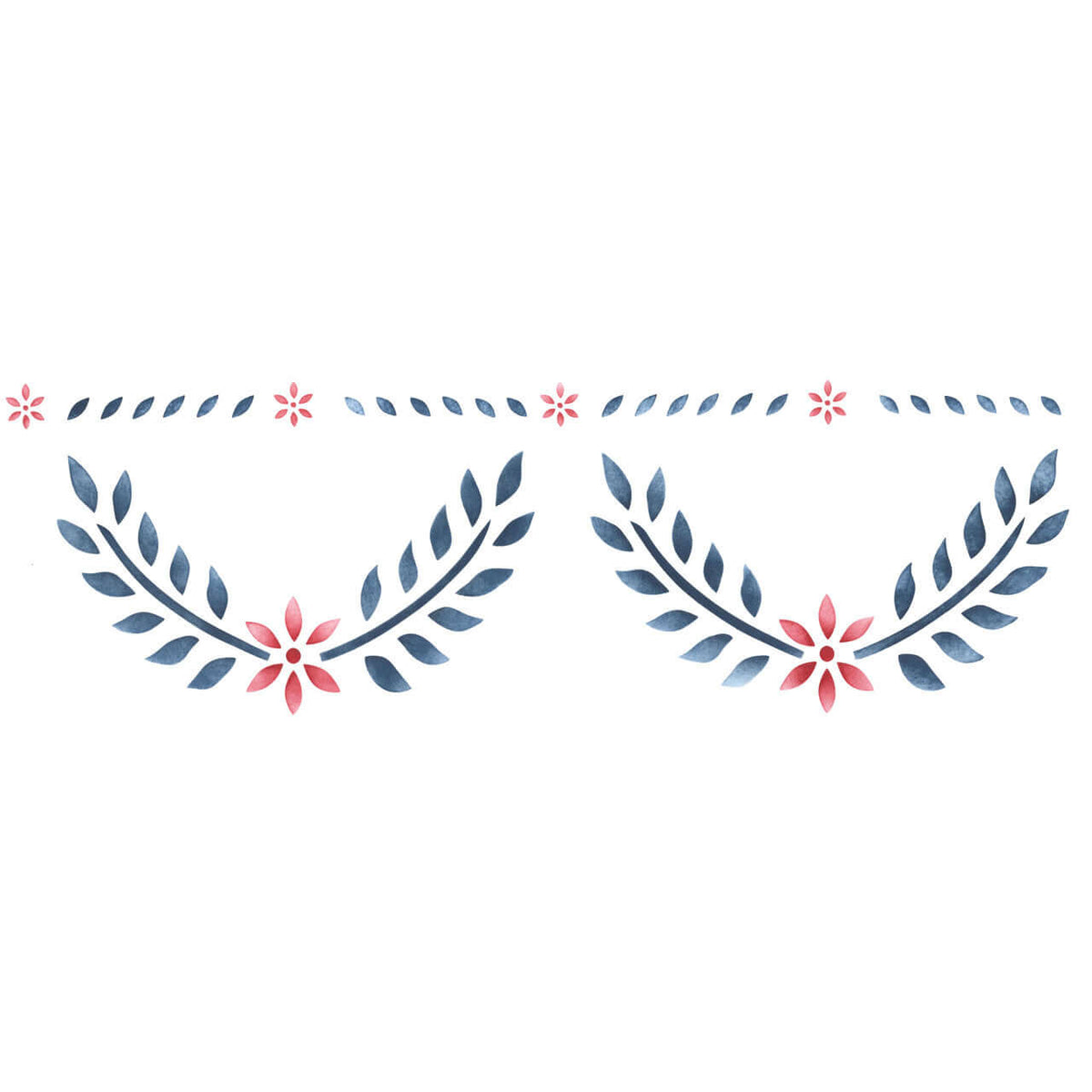 Colonial Swag Stencil Border for Walls and Floors
