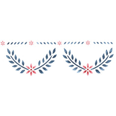 Colonial Swag Wall Stencil Border