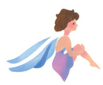 Seated Fairy Wall Stencil