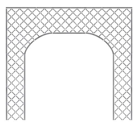 Lattice Arch Wall Stencil