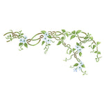 Flower Vine Wall Stencil Border