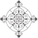 Ceiling Medallion Wall Stencil