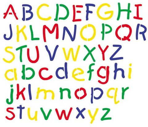 Juvenile Alphabet Wall Stencil