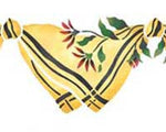 Handkerchief Border Wall Stencil