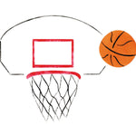 Basketball Wall Stencil