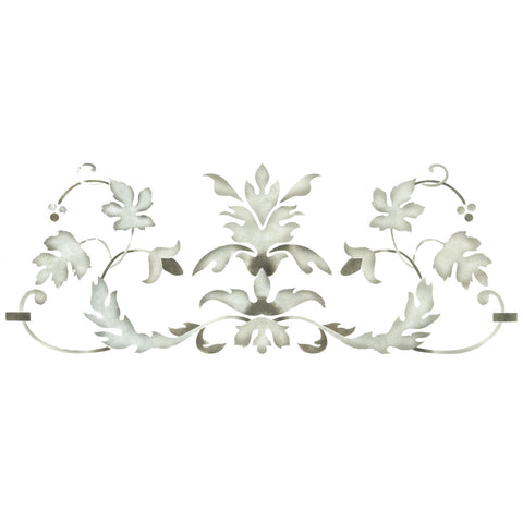 Large Leaf Scroll Wall Stencil