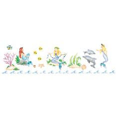 Mermaids Wall Stencil