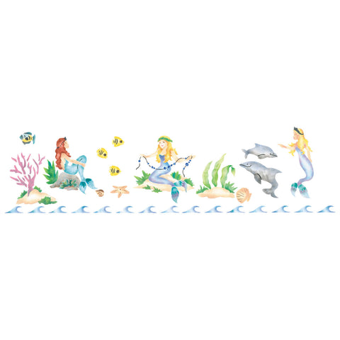 Mermaids Wall Stencil