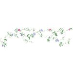 Sweet Peas Flower Vine Wall Stencil Border
