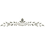 Floral Scroll Wall Stencil