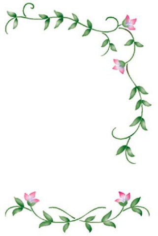 Tulip  Design for Furniture Wall Stencil