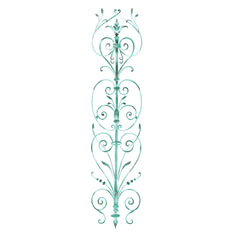 Door Panel Scroll Wall Stencil