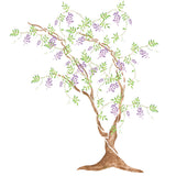 Wisteria Tree Wall Stencil