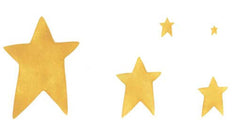 Five Folk Stars Wall Stencil