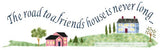 Road to a Friends House Wall Stencil