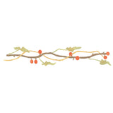 Small Autumn Berry Vine Wall Stencil