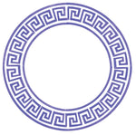 Large Greek Key Circle Wall Stencil