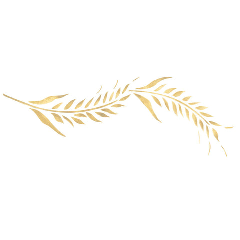 Simple Wheat Wall Stencil