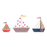 Plaid Sailboats Wall Stencil