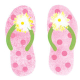Small Flip Flop Wall Stencil