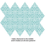 Diamond Medallion Wall Stencils